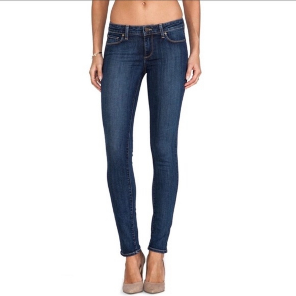 Paige Peg Skinny Jean in Eliza wash